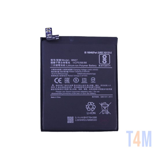 Batería BN57 para Xiaomi Poco X3/Poco X3 Pro NFC 5160mAh